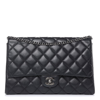 Chanel Caviar Quilted Clutch With Chain Flap Black 1 of 14