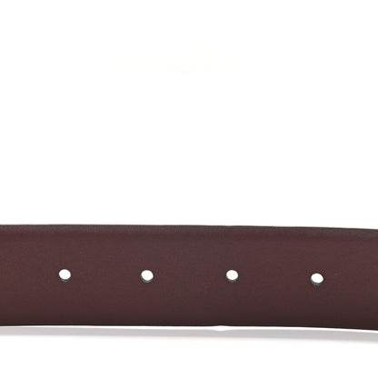 Chanel Calfskin CC Reversible Belt 75 Black Burgundy 4 of 6