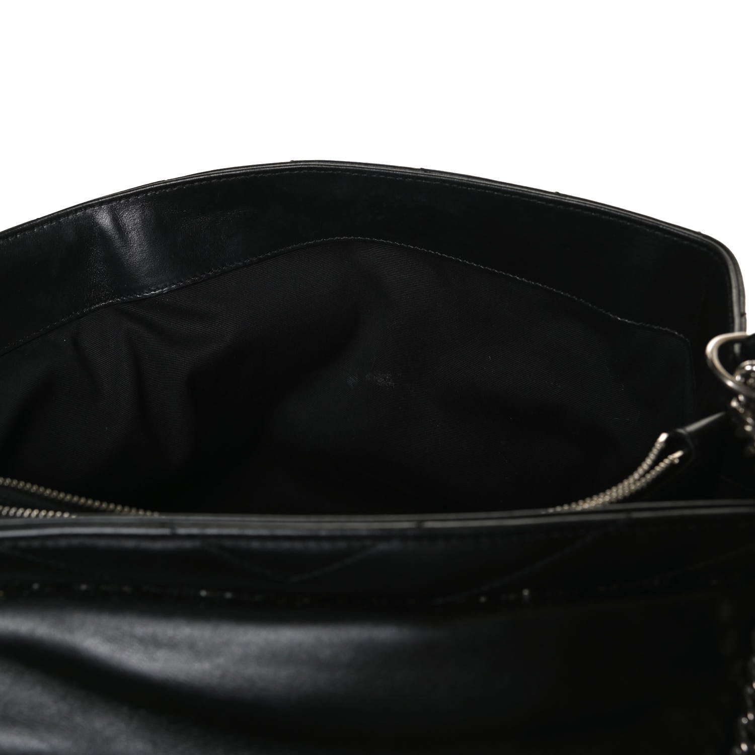 Saint Laurent Calfskin Y Quilted Monogram Large Loulou Chain Satchel Black 21 of 21