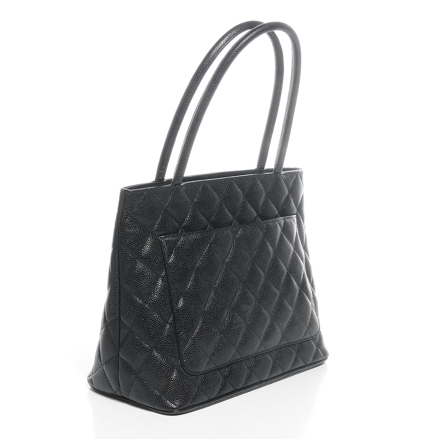 Caviar Medallion Tote Black
