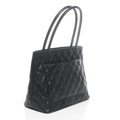 Chanel Caviar Medallion Tote Black 3 of 7