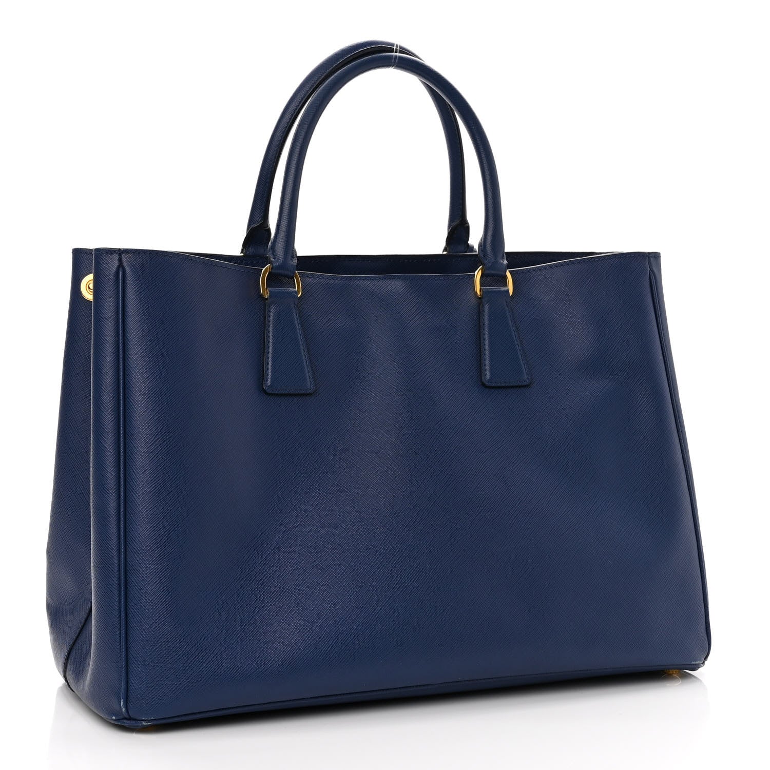 Prada Saffiano Lux Large Tote Bluette 2 of 14
