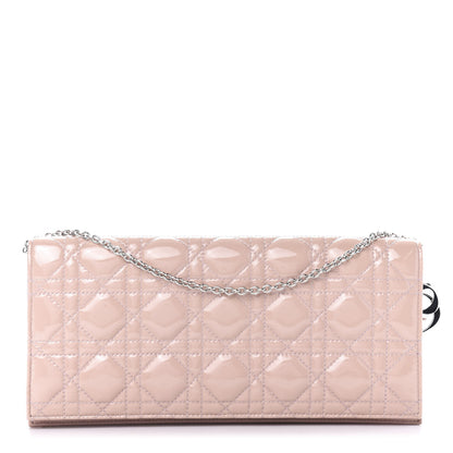 Christian Dior Patent Cannage Lady Dior Convertible Clutch Rose Clair 1 of 8