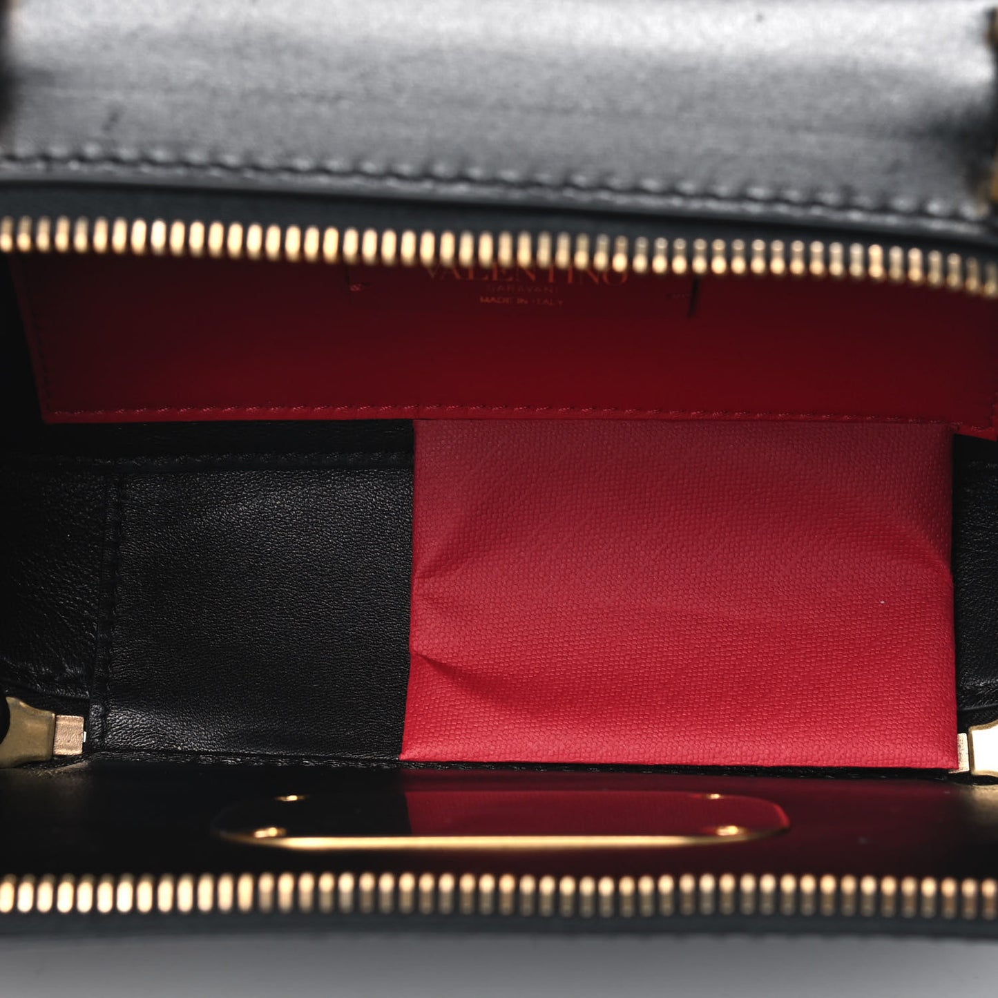 Smooth Calfskin VSling Crossbody Bag Black