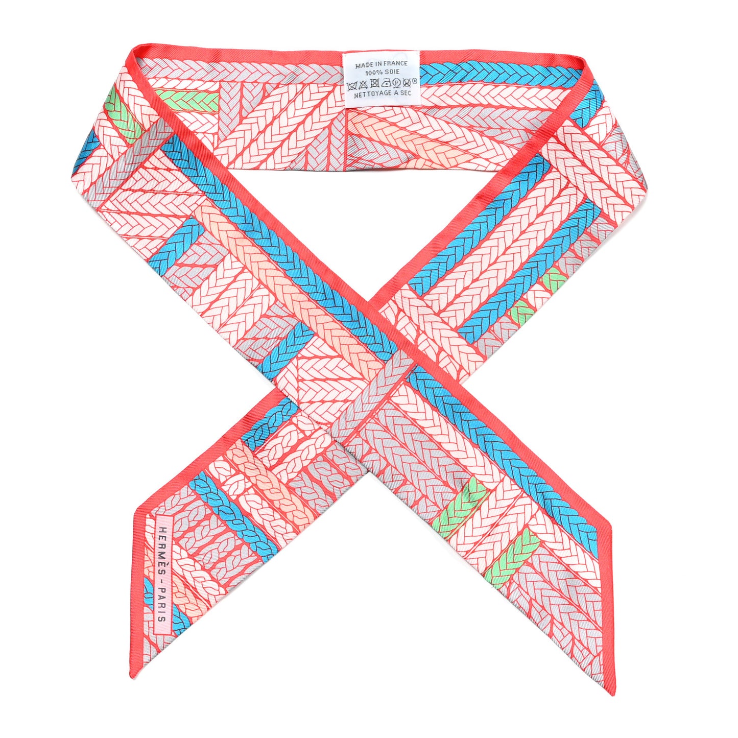 Silk Tresses H Twilly Bleu Grenadine