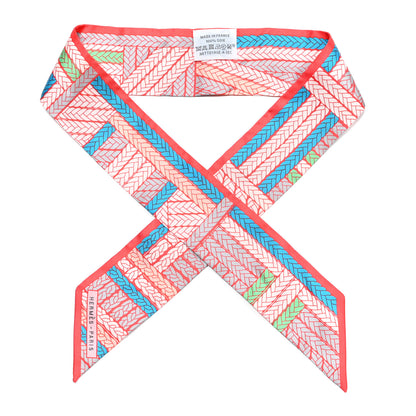 Hermes Silk Tresses H Twilly Bleu Grenadine 1 of 4