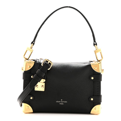 Louis Vuitton Grained Calfskin Side Trunk PM Black 1 of 9