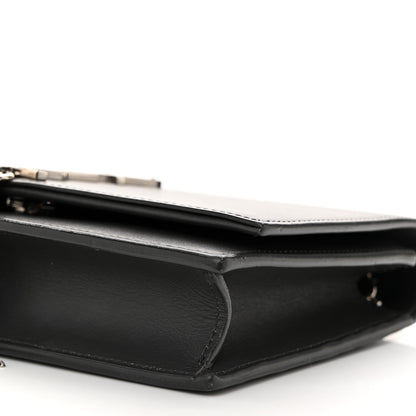 Saint Laurent Smooth Calfskin Classic Monogram Kate Tassel Chain Wallet Asphalt 9 of 11