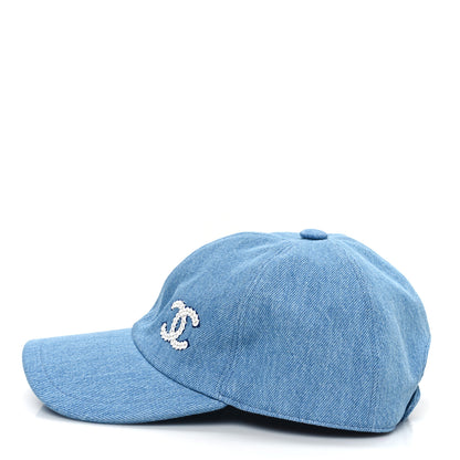 Chanel Denim Cap Hat Blue 4 of 8