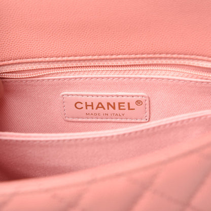 Chanel Caviar Quilted Mini Coco Handle Flap Pink 6 of 8