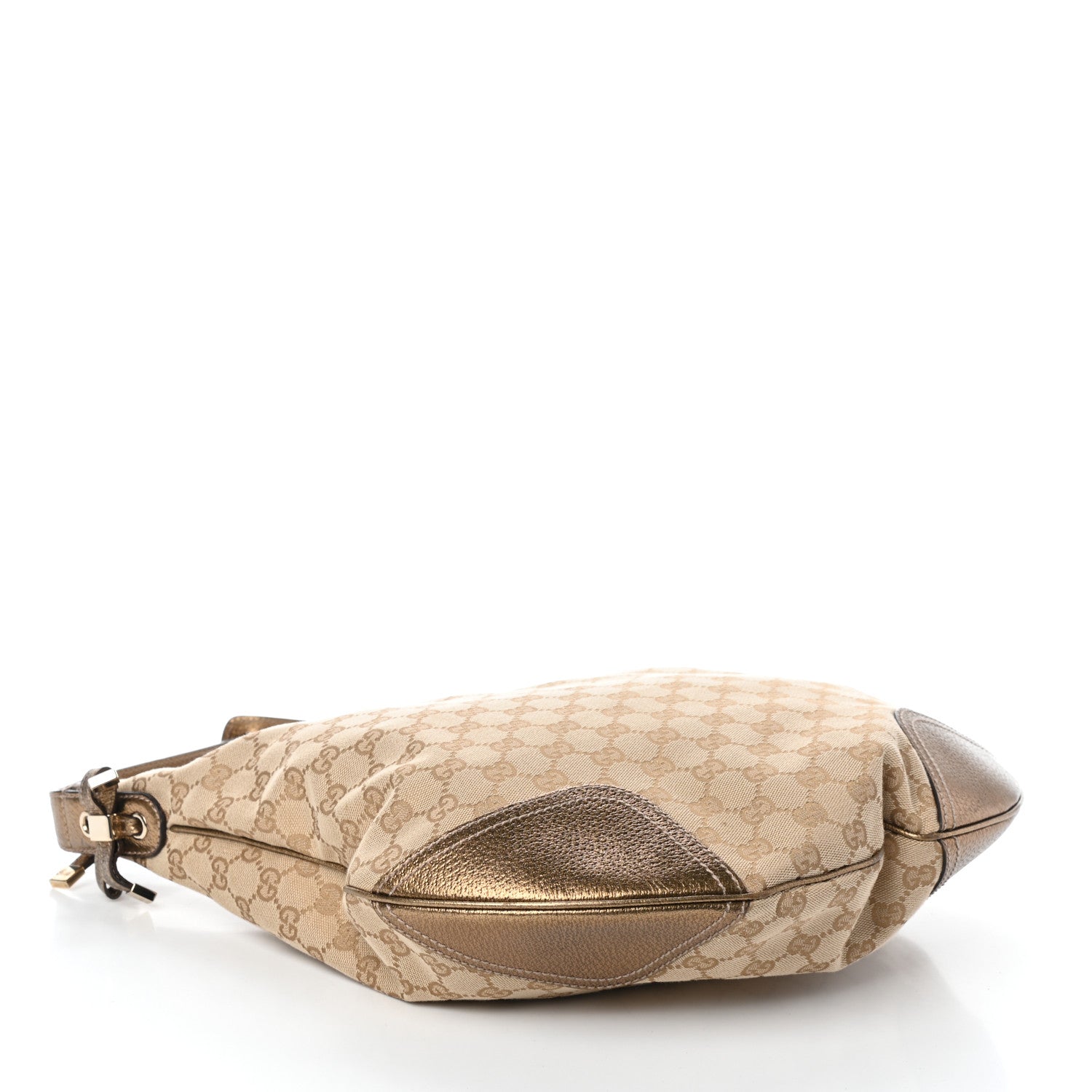 Gucci Monogram Princy Hobo Metallic Bronze 4 of 9