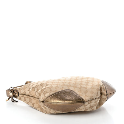 Gucci Monogram Princy Hobo Metallic Bronze 4 of 9