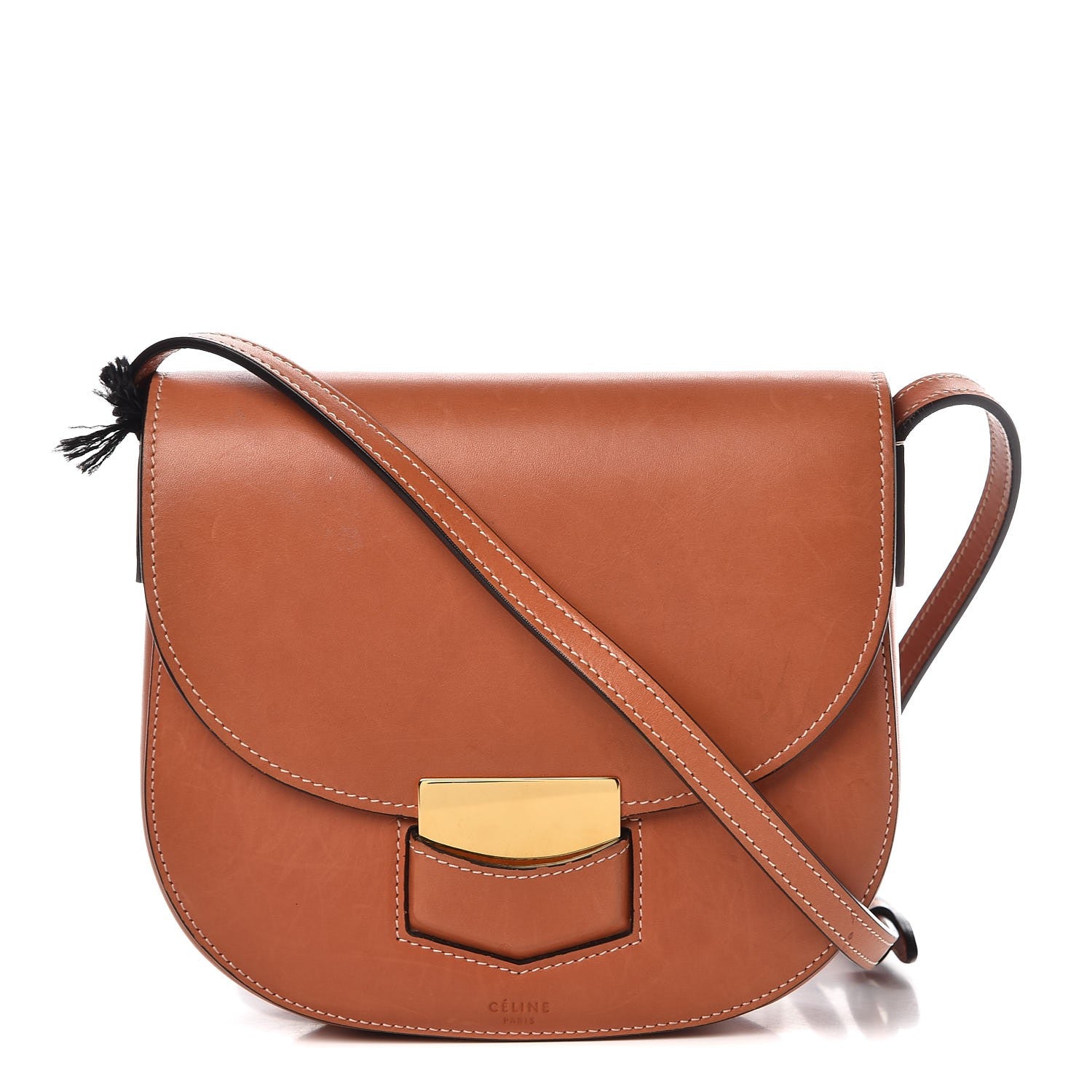 Celine Supersoft Calfskin Small Trotteur Terracotta 1 of 11