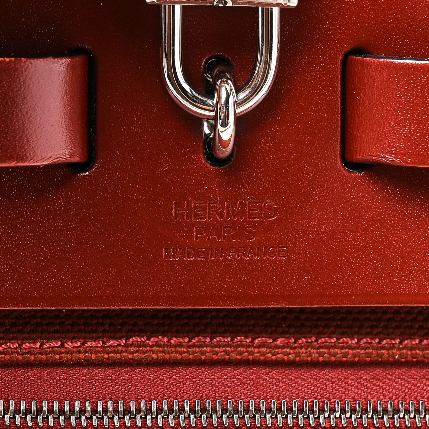 Vache Hunter Toile Herbag Zip 31 PM Rouge H
