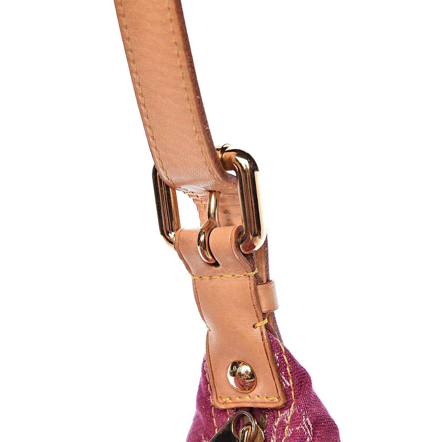 Louis Vuitton Denim Baggy GM Fuchsia 8 of 10