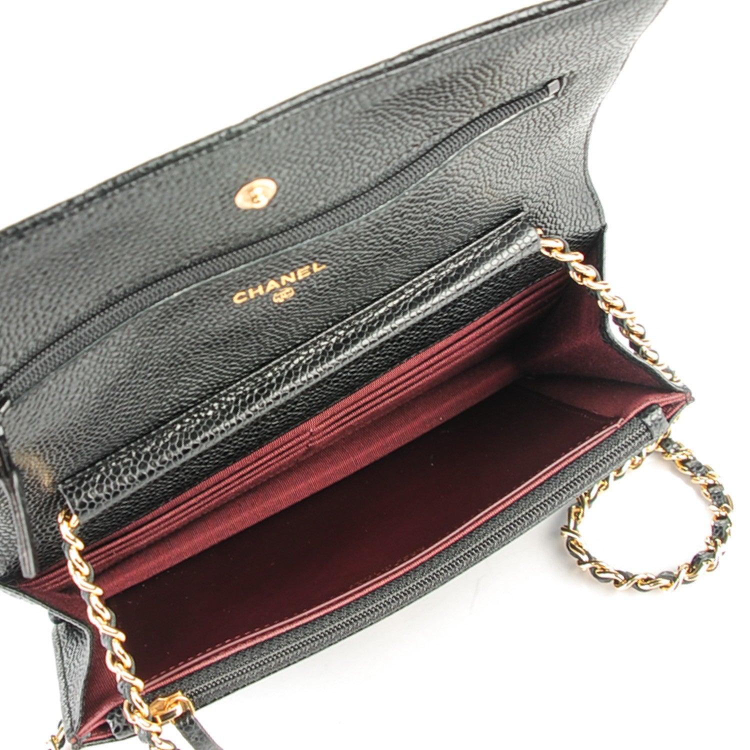 Chanel Caviar Quilted Wallet On Chain WOC Black 5 of 9