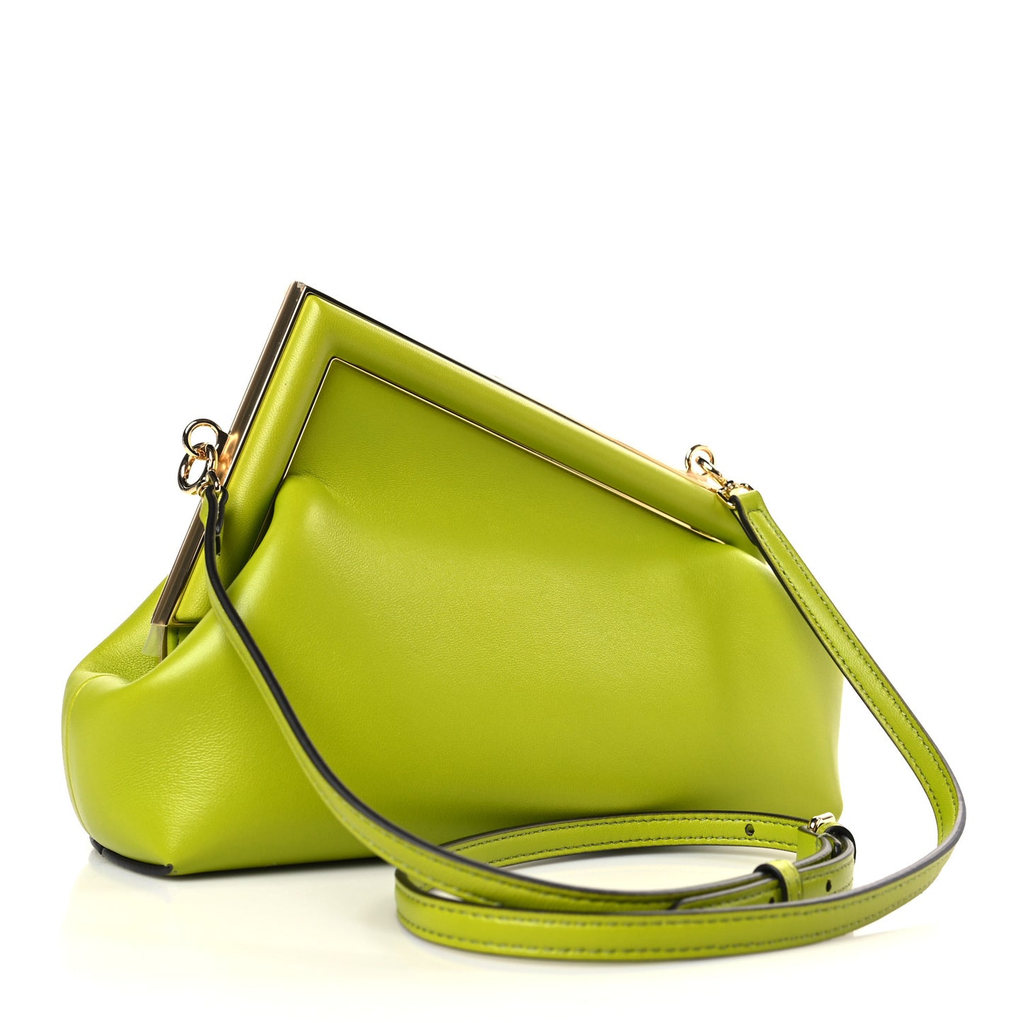 Shiny Nappa Small Fendi First Wasabi