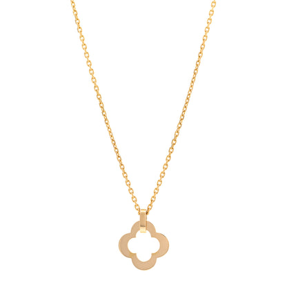 Van Cleef & Arpels 18K Yellow Gold Byzantine Alhambra Pendant Necklace 1 of 4