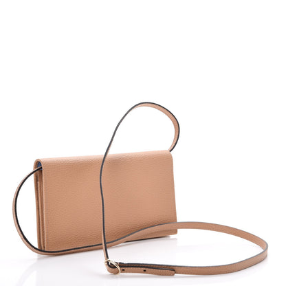 Gucci Dollar Calfskin Mini Swing Wallet Bag Camelia Mineral Blue 3 of 8