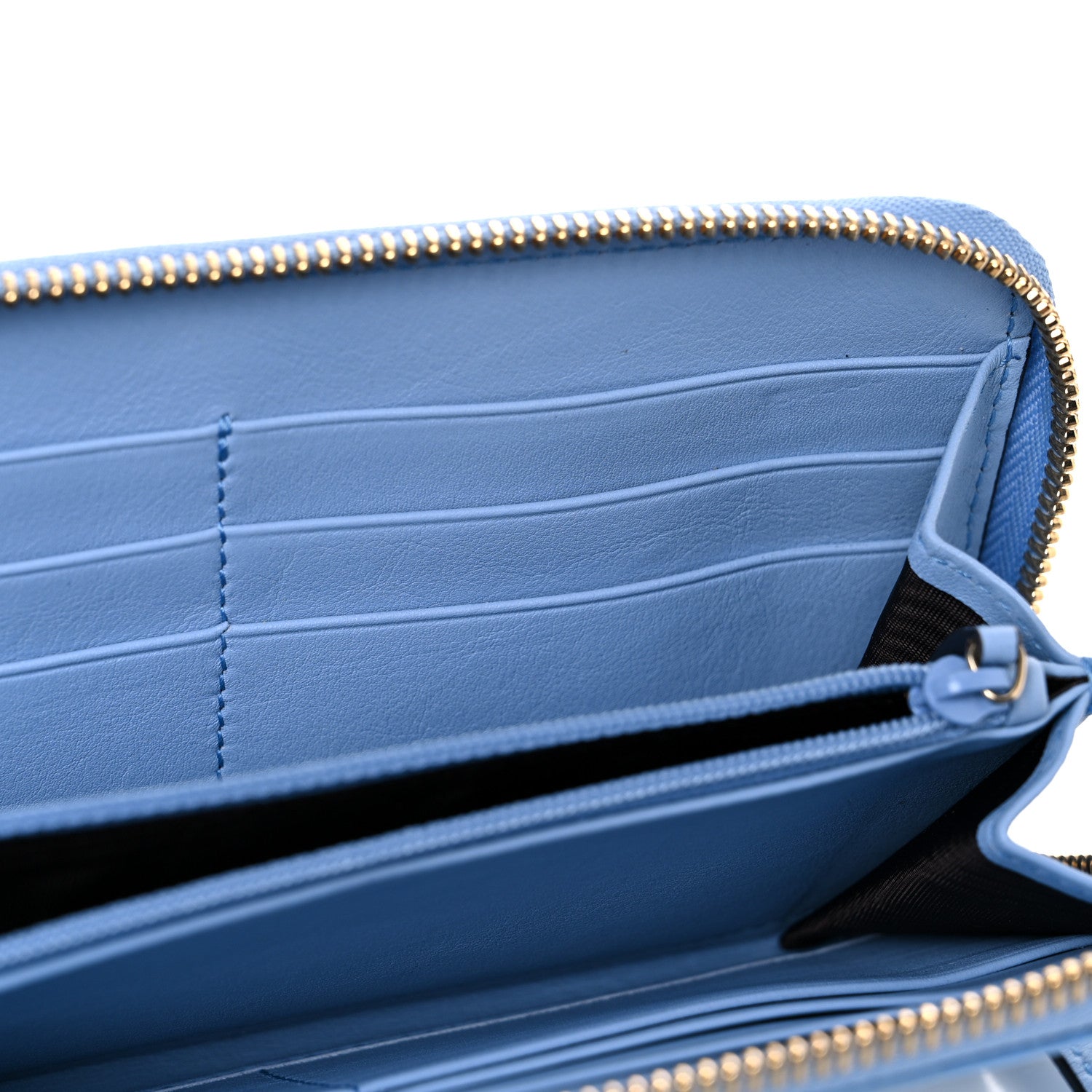 Gucci Microguccissima Zip Around Wallet Mineral Blue 8 of 9