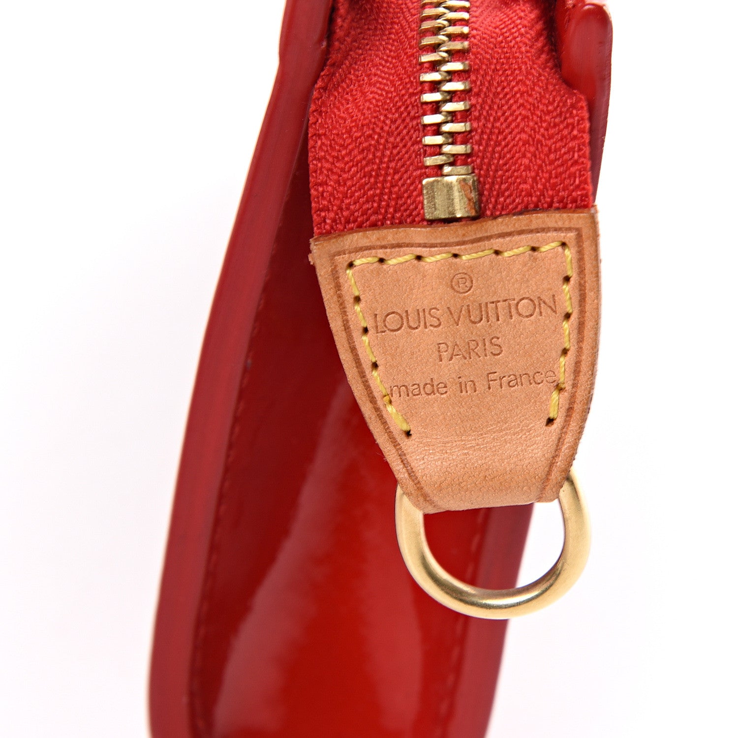 Louis Vuitton Vernis Petit Bucket 23 Pochette Red 5 of 8
