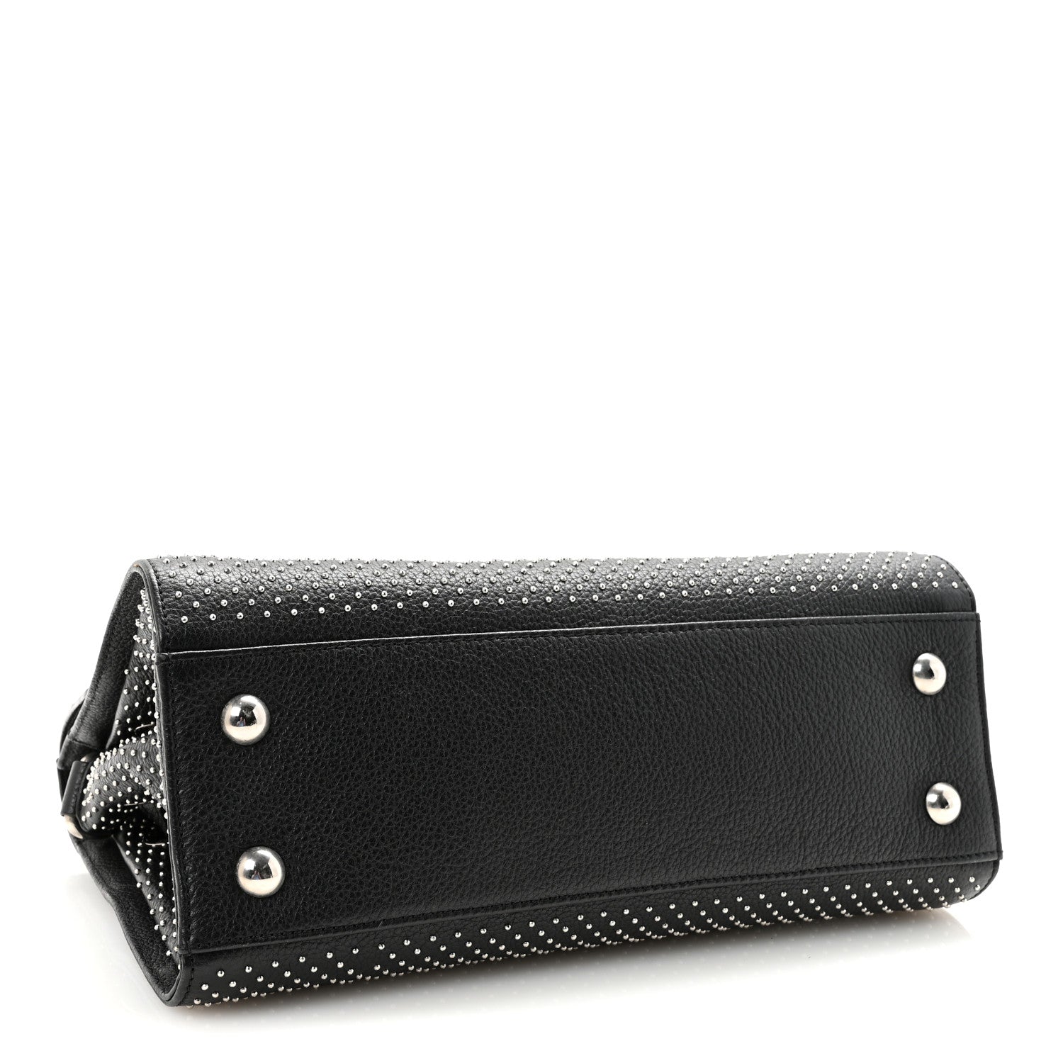 Jimmy Choo Studded Calfskin Rosalie Satchel Black 4 of 9
