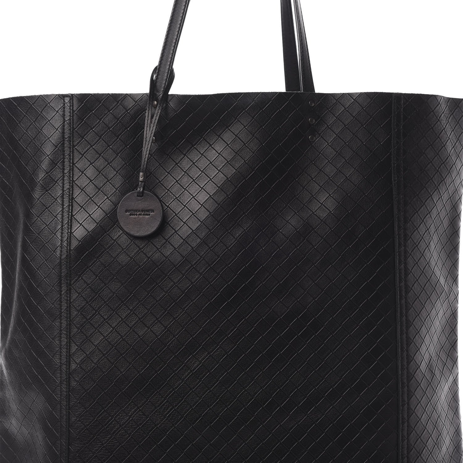 Bottega Veneta Calfskin Intrecciomirage Antique Tote Black 8 of 10