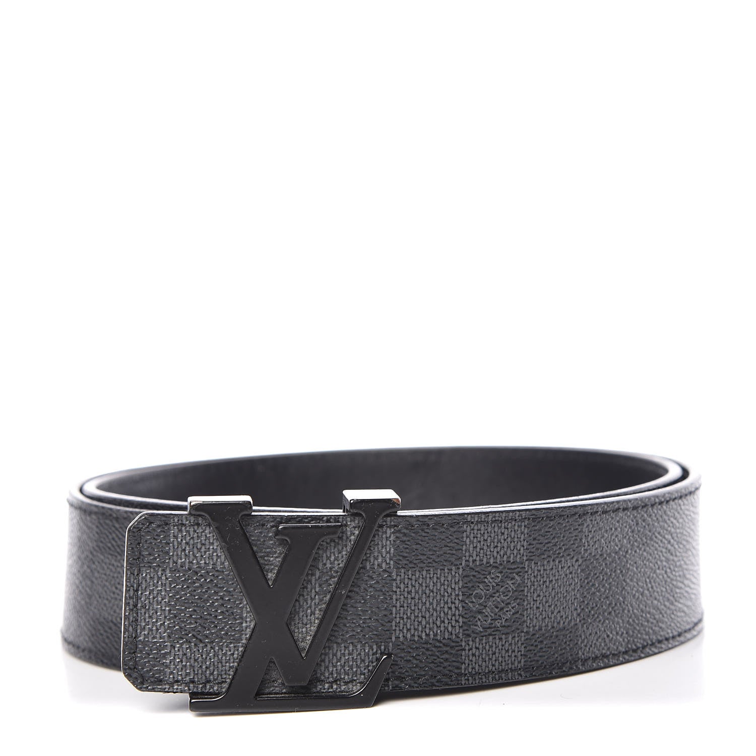 Louis Vuitton Damier Graphite LV Initiales Belt 90 36 1 of 9