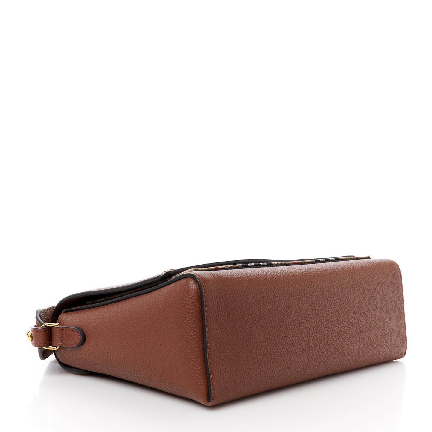 Calfskin Vintage Check Note Crossbody Bag Tan