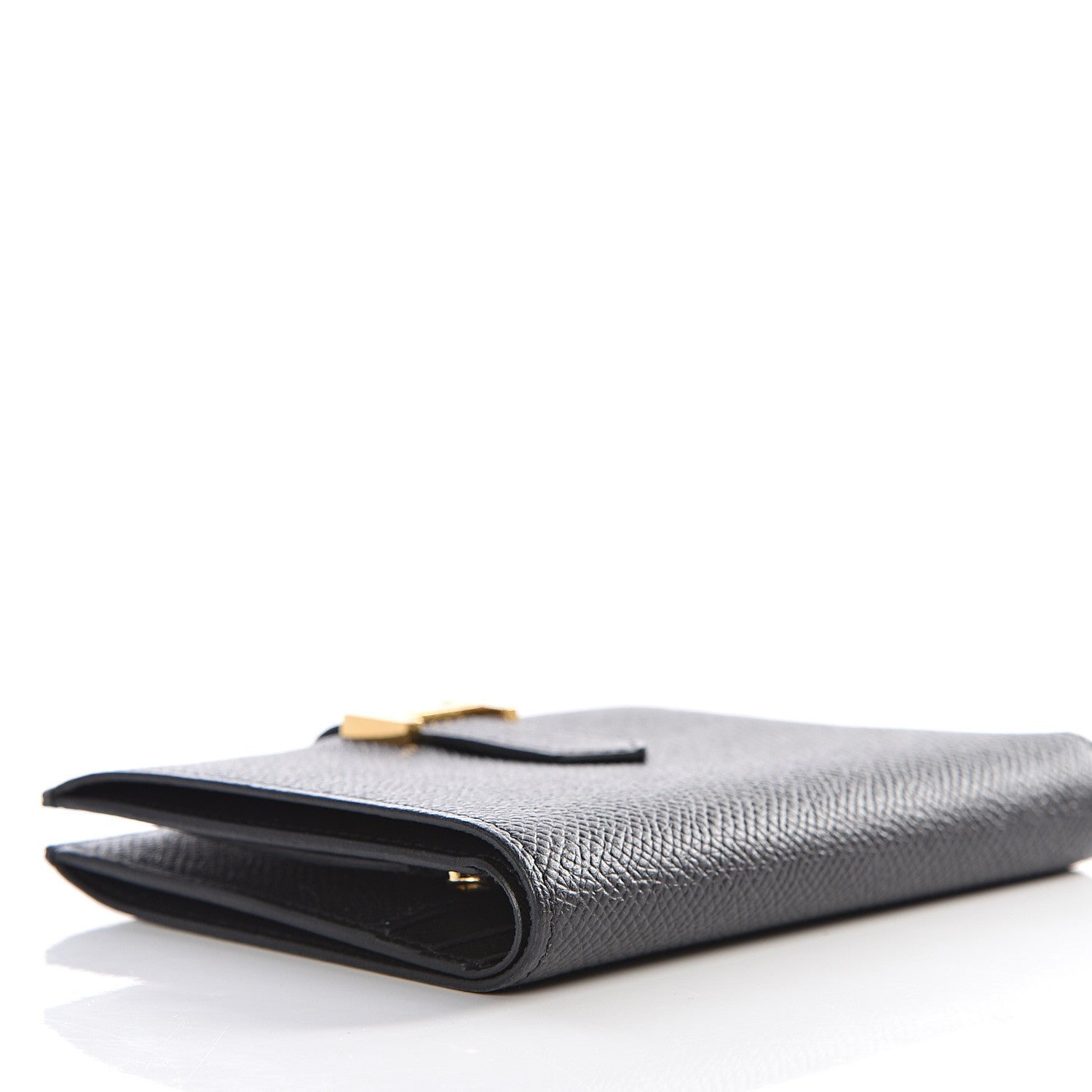 Hermes Epsom Bearn Compact Wallet Black 9 of 13