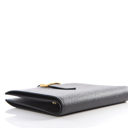 Hermes Epsom Bearn Compact Wallet Black 9 of 13