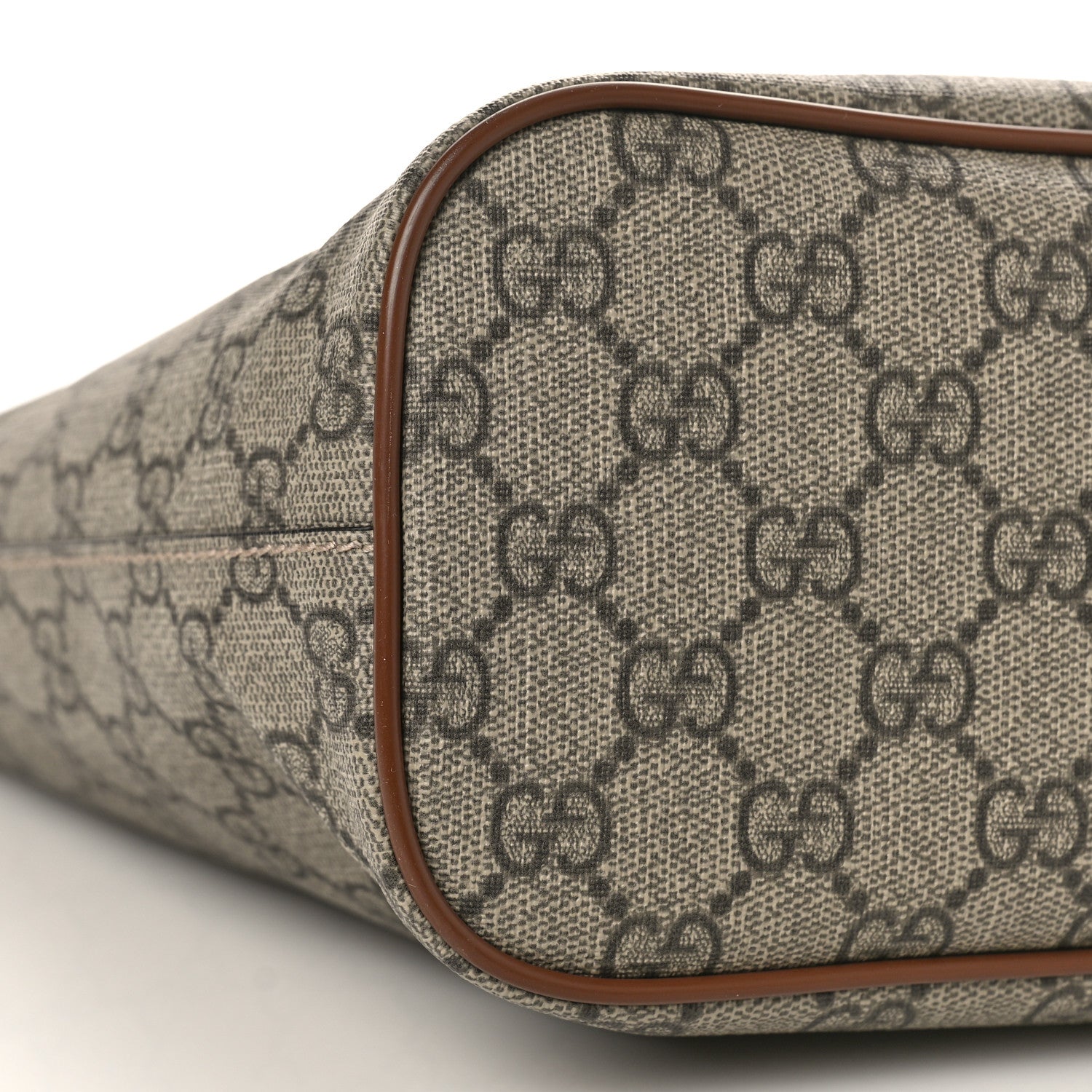 Gucci Soft GG Supreme Monogram Small Crossbody Tote Beige Cuir 8 of 9
