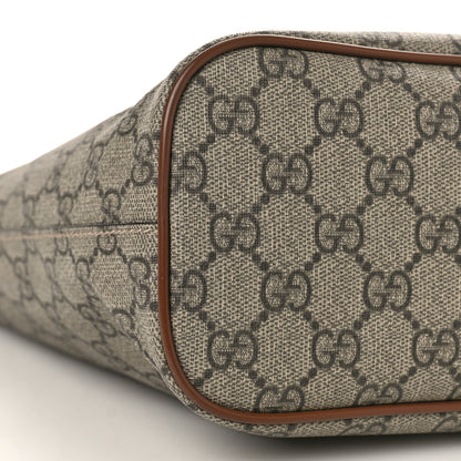 Gucci Soft GG Supreme Monogram Small Crossbody Tote Beige Cuir 8 of 9