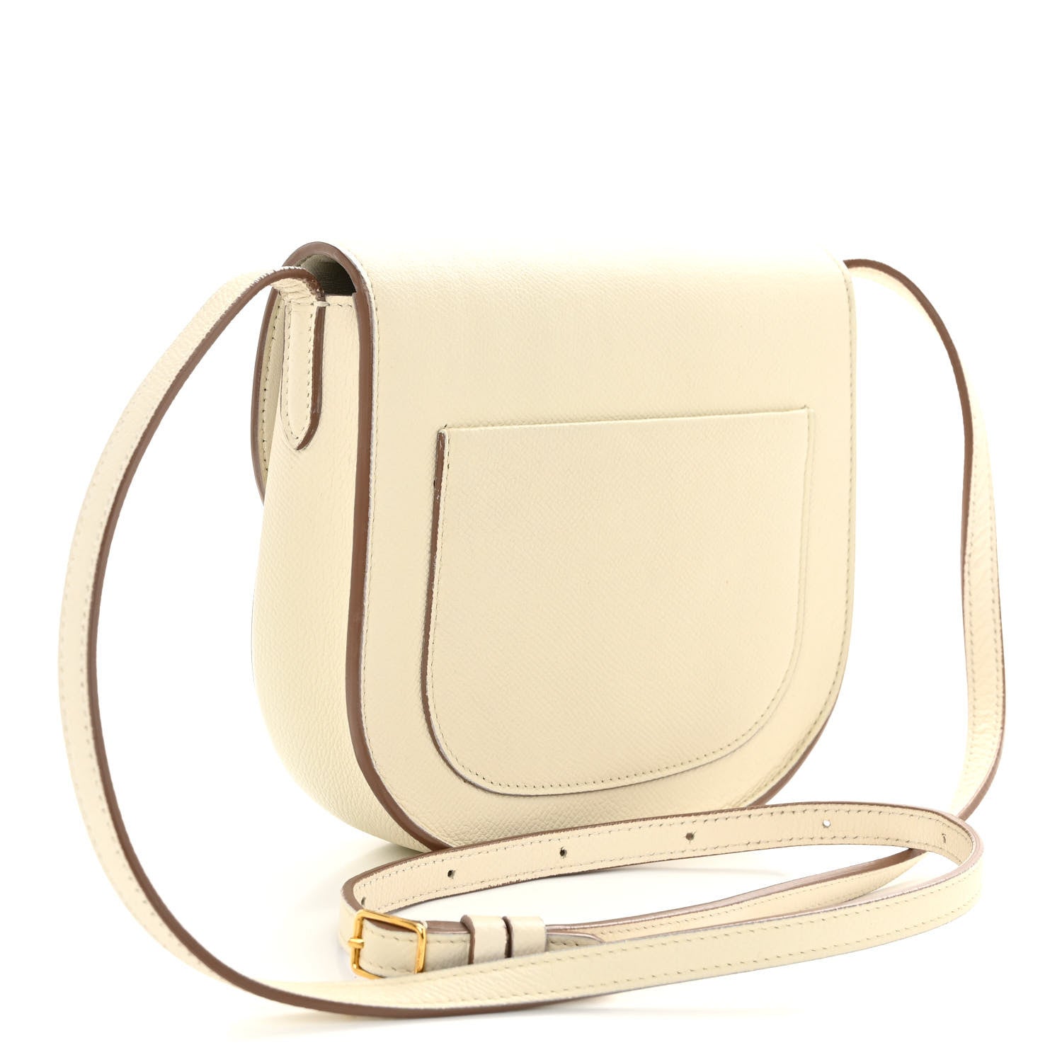 Celine Grained Calfskin Small Trotteur White 3 of 12