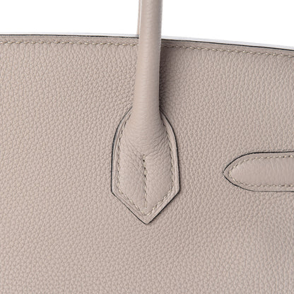 Hermes Togo Birkin 30 Gris Tourterelle 26 of 34