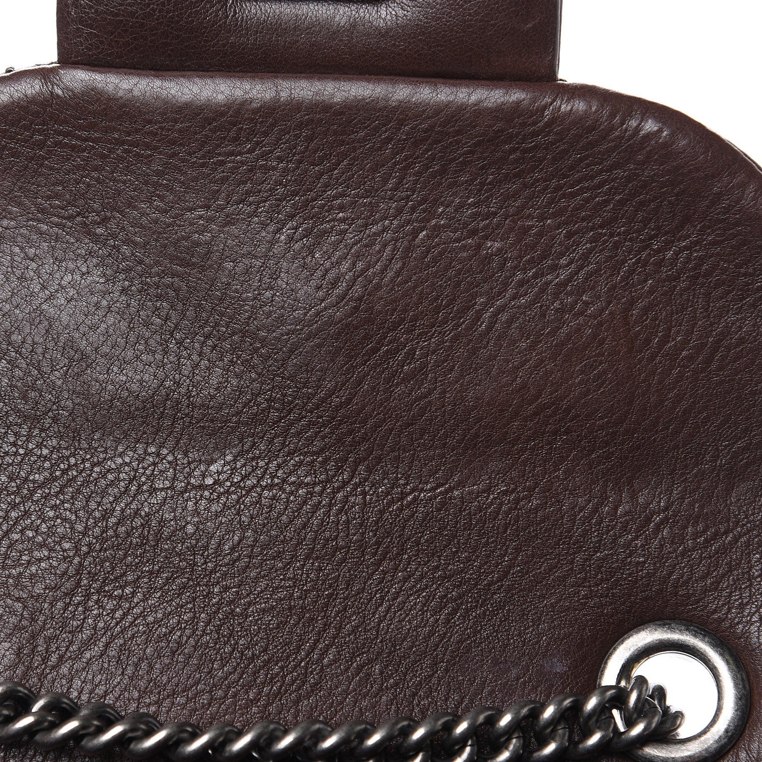 Chanel Calfskin Coco Sporran Small Tassel Flap Dark Brown 11 of 12
