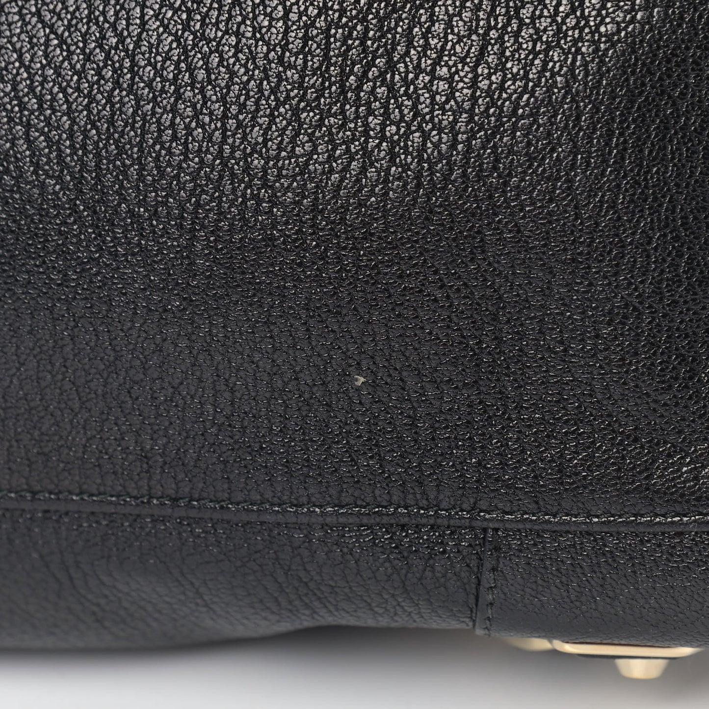Chevre Gold Metallic Edge Hardware City Black