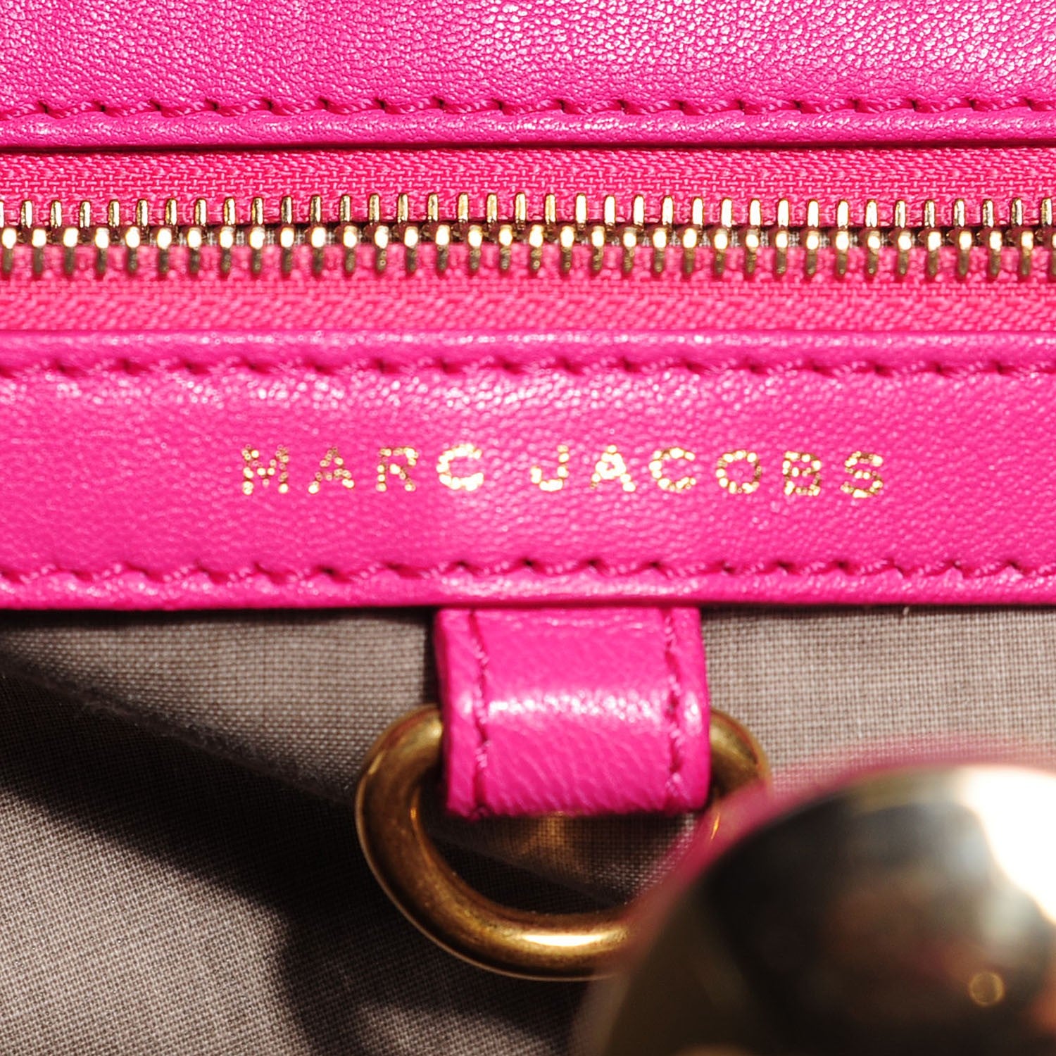 Marc Jacobs Calfskin Quilted Stam Fuchsia 5 of 7
