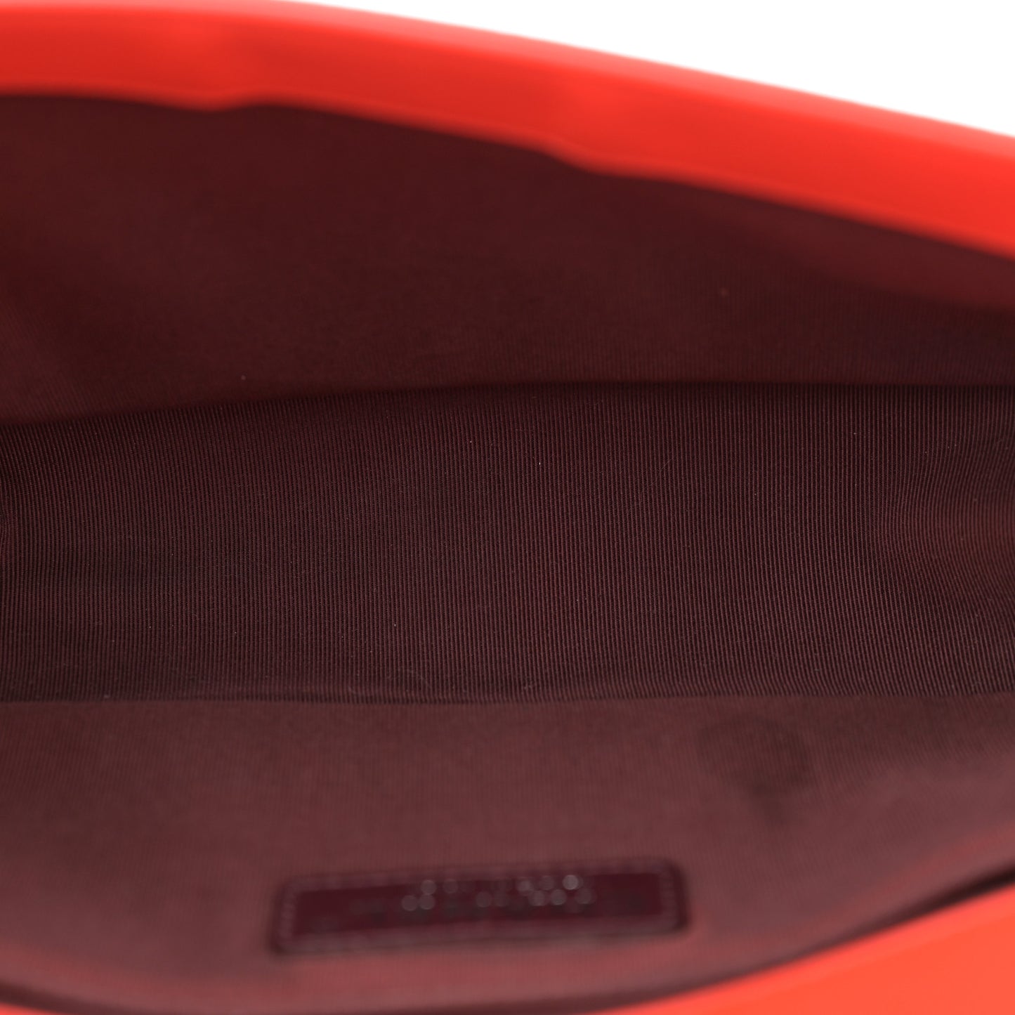 Wrinkled Lambskin Chevron Quilted Medium Boy Flap Orange