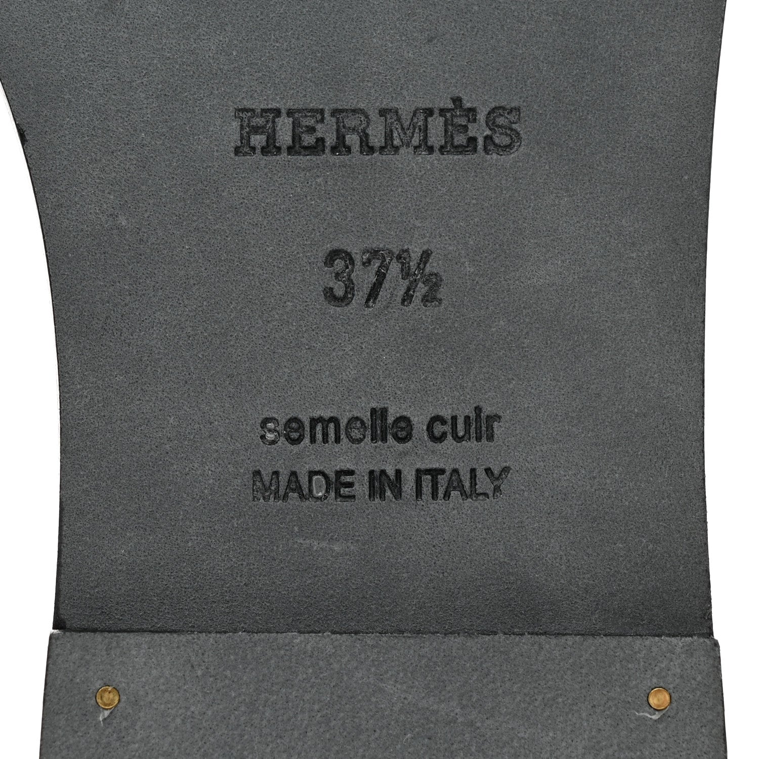 Hermes Calfskin View Sandals 37.5 Black 8 of 9