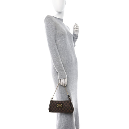 Louis Vuitton Damier Ebene Eva Clutch 2 of 10
