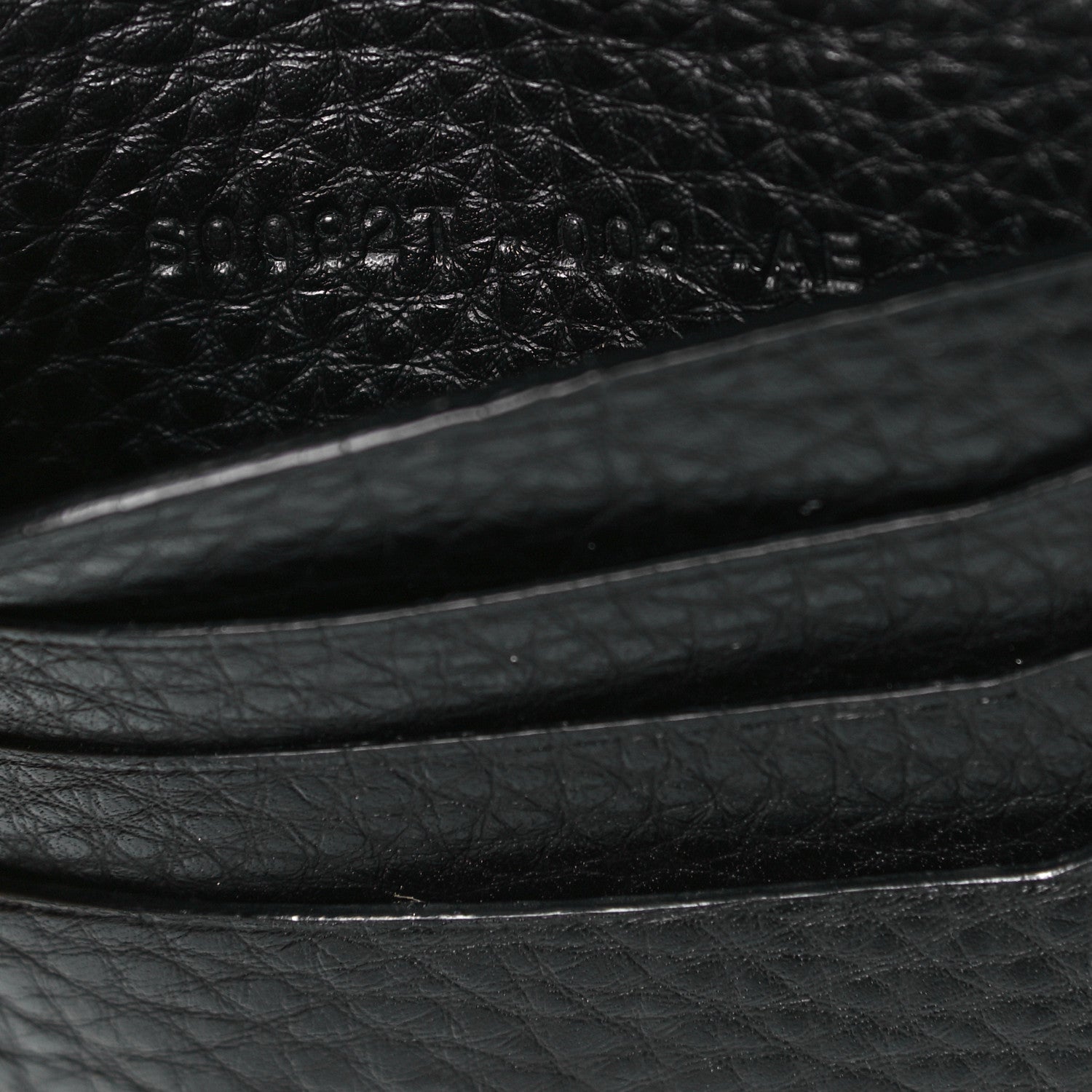 Tom Ford Grained Calfskin Zip Coin Purse Black 12 of 13