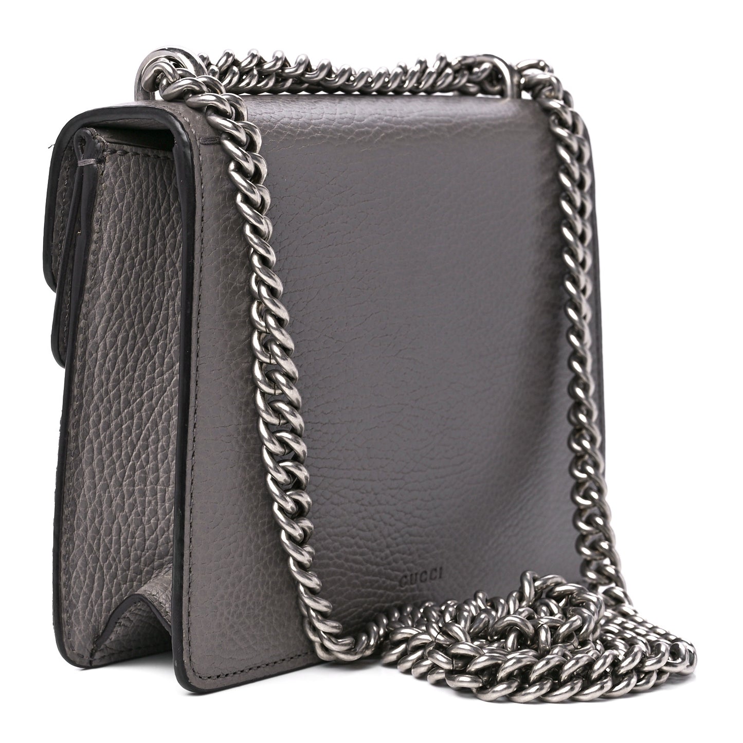 Calfskin Mini Dionysus Shoulder Bag Dusty Grey