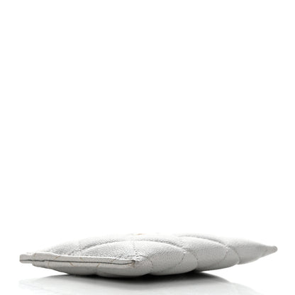 Chanel Caviar Quilted Card Holder Grey 4 of 9