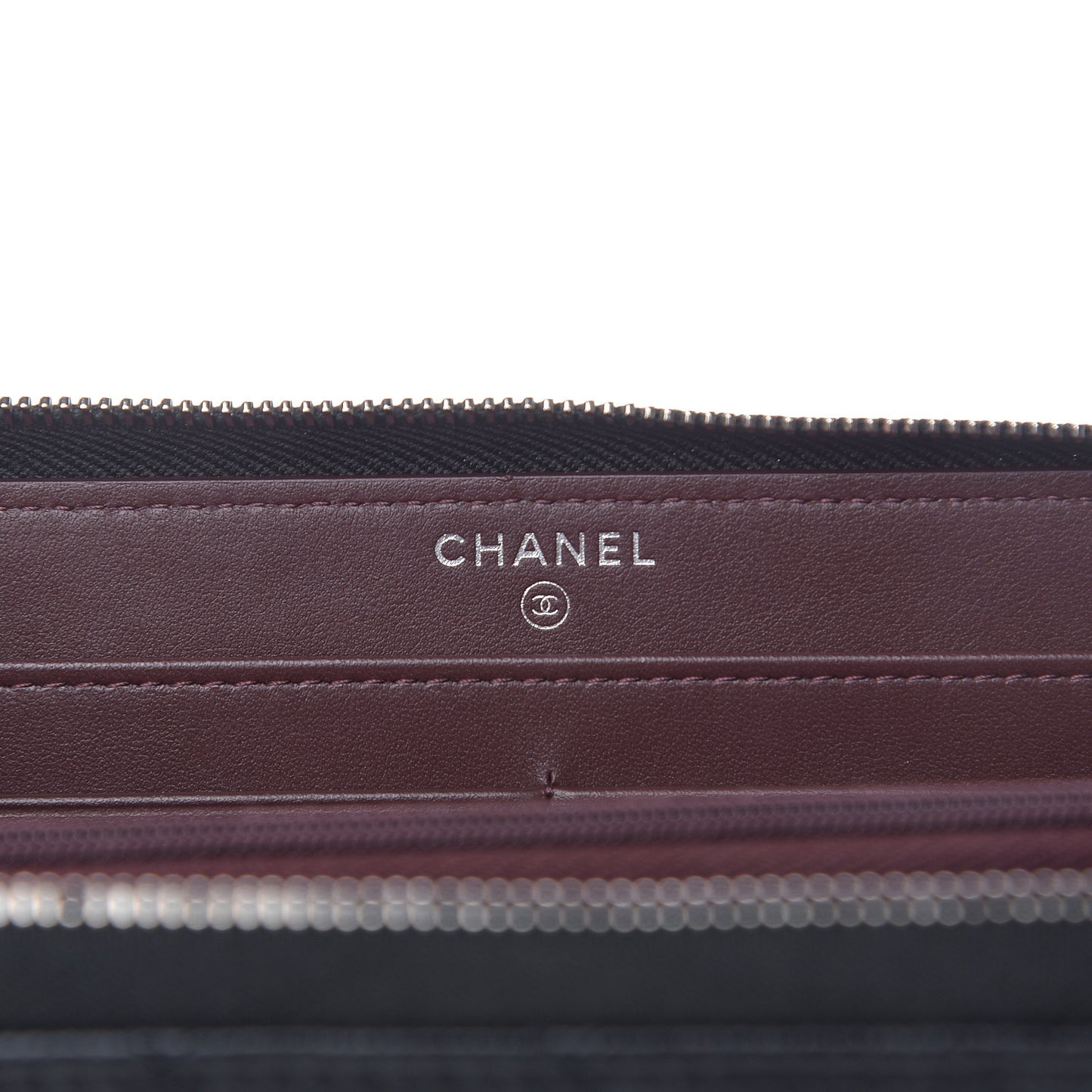 Caviar Quilted Large Gusset Zip Around Wallet Black