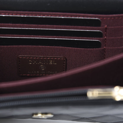 Chanel Lambskin Quilted Mini Wallet On Chain WOC Black 8 of 11