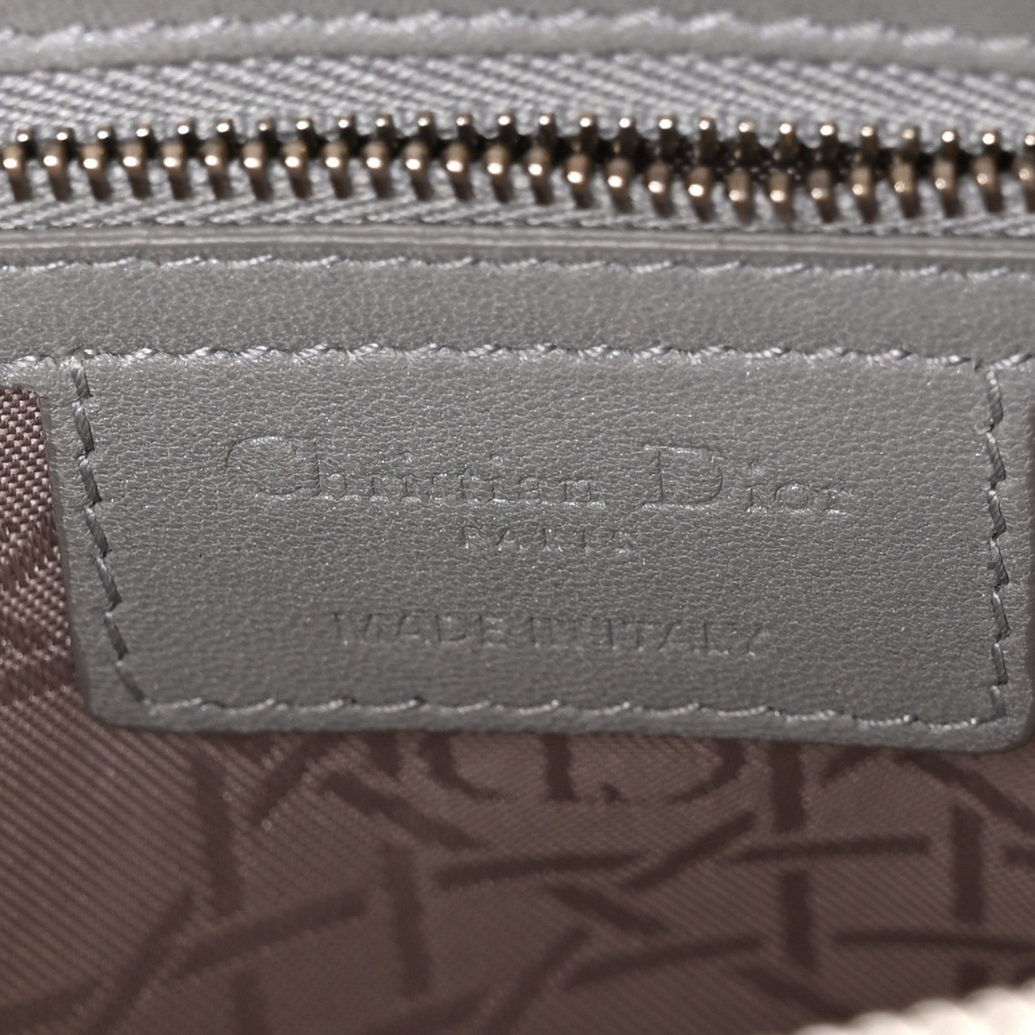 Christian Dior Pearly Lambskin Cannage Medium Lady Dior Grey 6 of 10