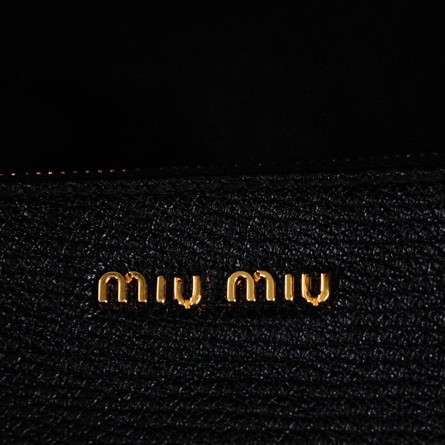 Miu Miu Goatskin Madras Tote Nero Black 6 of 8