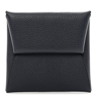 Hermes Chevre Mysore Bastia Coin Purse Bleu Indigo 1 of 7