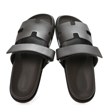 Hermes Calfskin Mens Chypre Sandals 43 Ecorce 2 of 8